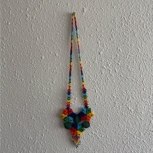 💍 Mexican Chaquira Sunflower Necklace